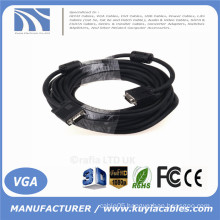 KuYia High Quality HD15pin 3+6 VGA to VGA Cable for Projector,LCD 1.5m,1.8m,2m,3m,5m,10m,20m,30m,40m,50m,60m...